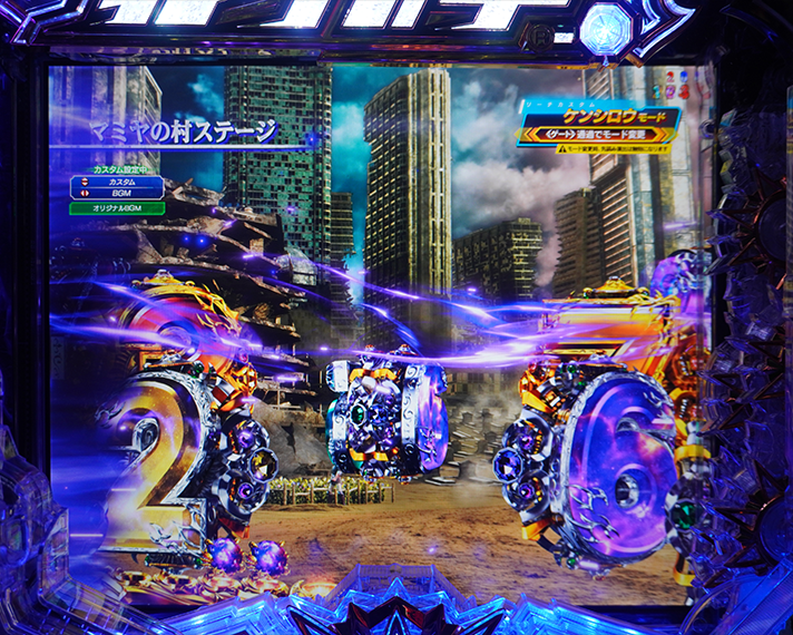 e 北斗の拳11 暴凶星　リーチ前予告・信頼度　ステージチェンジ予告