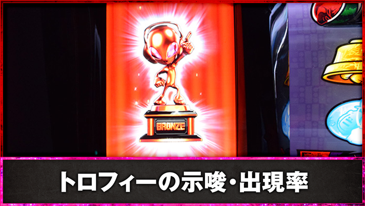 スマスロ 化物語　AT終了画面　サブ液晶　サミートロフィー　銅トロフィー