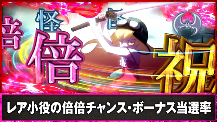 スマスロ 化物語　レア小役の倍倍チャンス・ボーナス当選率　しのぶルーレット