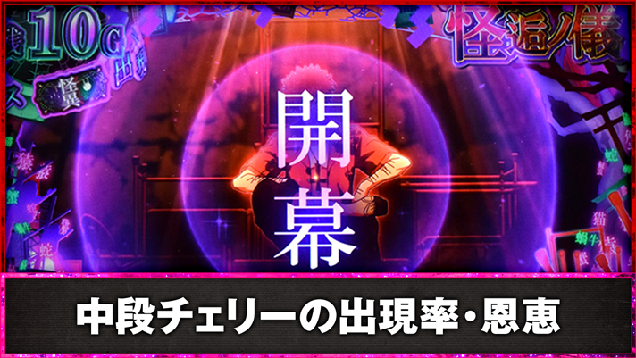 スマスロ 化物語　中段チェリーの出現率・恩恵　「怪逅ノ儀」突入
