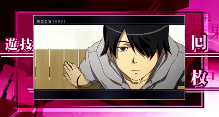 スマスロ 化物語　AT終了画面　一枚絵　通常(黒)枠　阿良々木暦