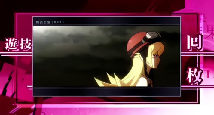 スマスロ 化物語　AT終了画面　一枚絵　通常(黒)枠　忍野忍