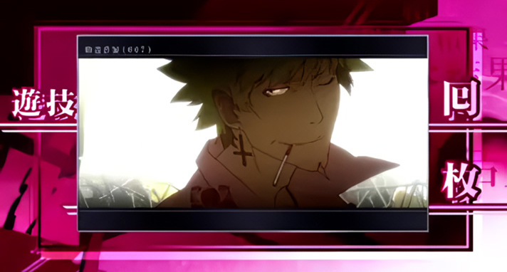 スマスロ 化物語　AT終了画面　一枚絵　通常(黒)枠　忍野メメ