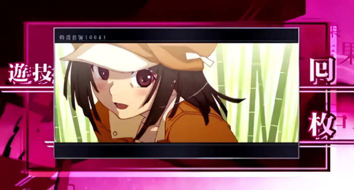 スマスロ 化物語　AT終了画面　一枚絵　通常(黒)枠　千石撫子