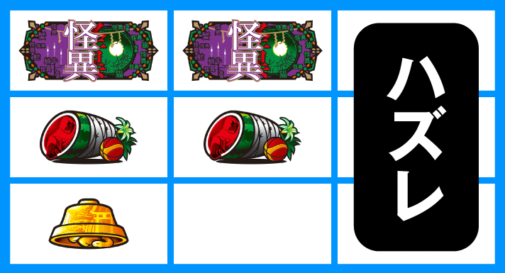 スマスロ 化物語　チャンス目停止形　中段スイカテンパイ+右リールハズレ