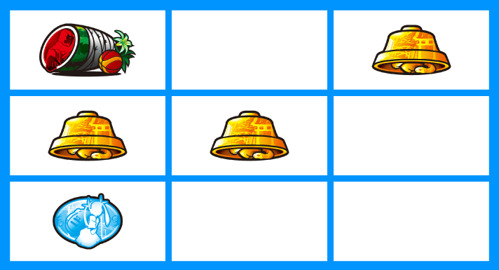 スマスロ 化物語　チャンス目停止形　順押し青7狙い時　左リール上段スイカ+ベルハズレ