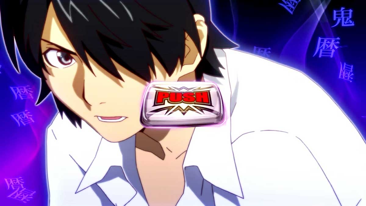 スマスロ 化物語　CZ「解呪ノ儀」　 怪異図柄停止　PUSHボタン