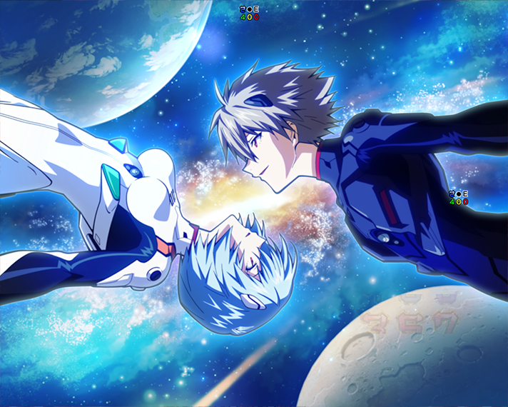 e 新世紀エヴァンゲリオン 〜はじまりの記憶〜 通常時のカスタム信頼度・占有率 先告知カスタム 先バレ カヲルレイ背景先告知