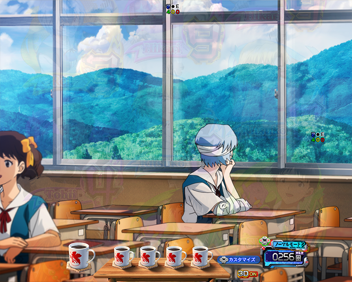 e 新世紀エヴァンゲリオン 〜はじまりの記憶〜　通常時学校ステージ滞在時の演出法則　ステージ移行時