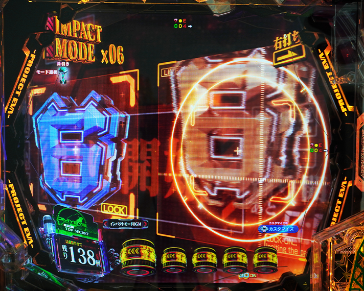 e 新世紀エヴァンゲリオン 〜はじまりの記憶〜　インパクトモード中予告　演出モード別リーチ後予告信頼度　図柄テンパイ煽り予告