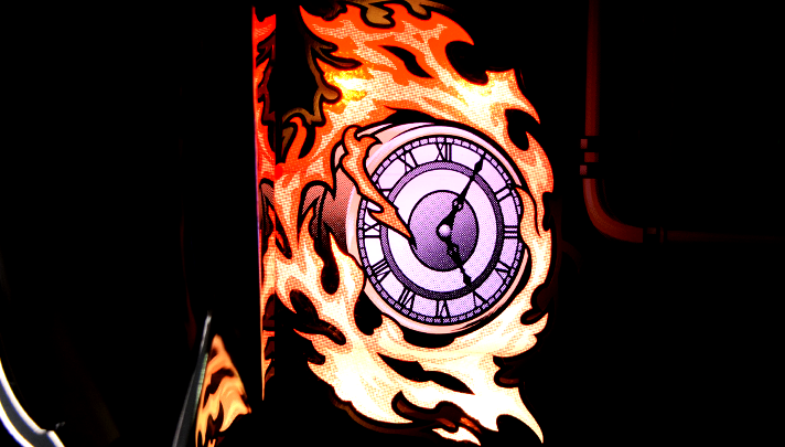 バーニングエクスプレス　エクスプレスボーナスの詳細　消化中の抽選　バーニングランプ点灯抽選　筐体バーニングランプ部