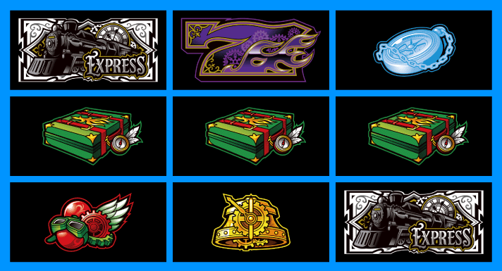 バーニングエクスプレス　打ち方　各小役の停止形　リーチ目