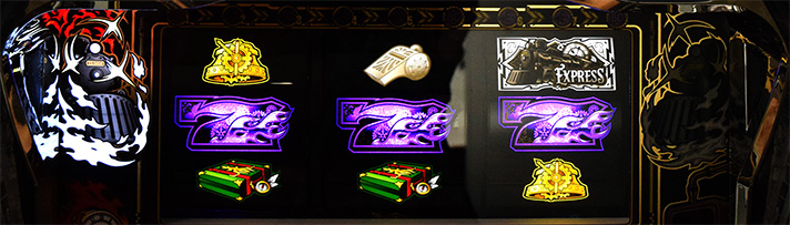 バーニングエクスプレス　告知ランプ　左から