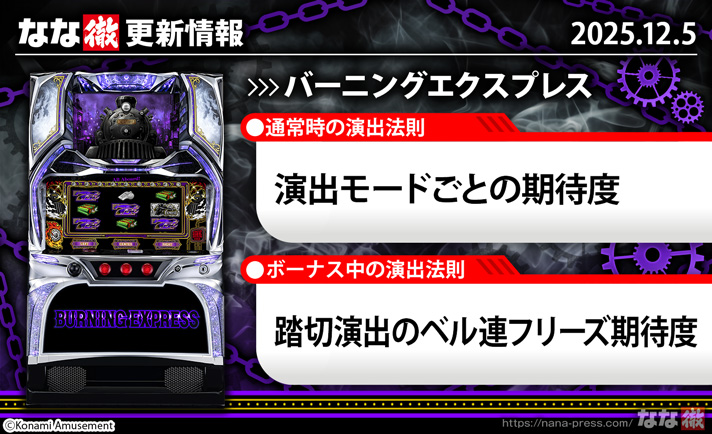 バーニングエクスプレス　更新情報 TOP画像