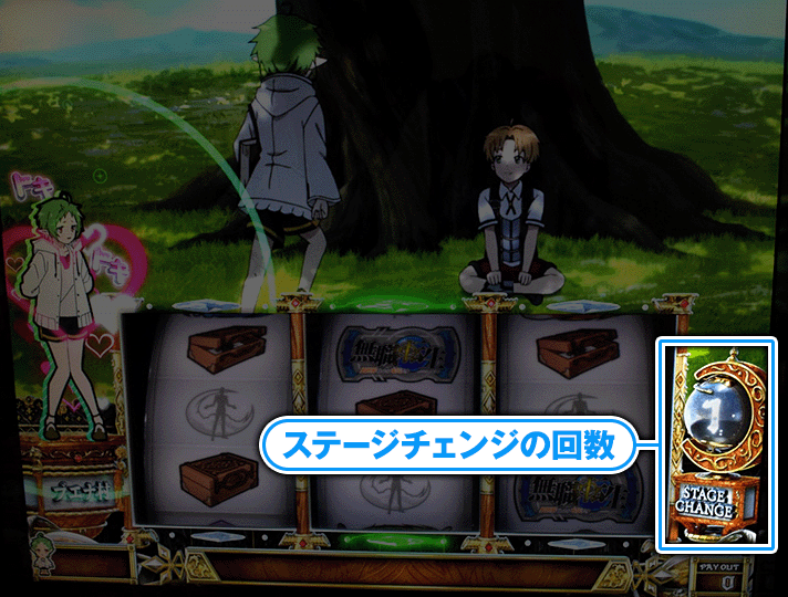 L無職転生 〜異世界行ったら本気だす〜 通常時 シルフィエットステージ ステージチェンジの回数 1回