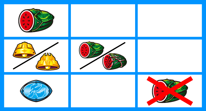 スマスロ 北斗の拳 転生の章2　スマスロ 北斗の拳 転生の章2　打ち方　各小役の停止形　チャンス目