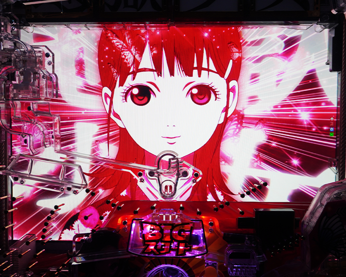 e地獄少女7500Ver.　演出カスタム機能　S入球時ローリング　赤・御景ゆずき