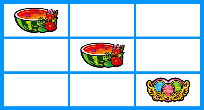 プリズムナナ　各小役の停止形　強マジカル目