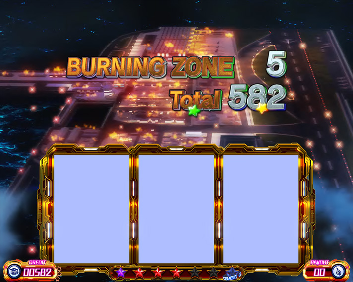 プリズムナナ　（上位）ST終了画面　キャラなし