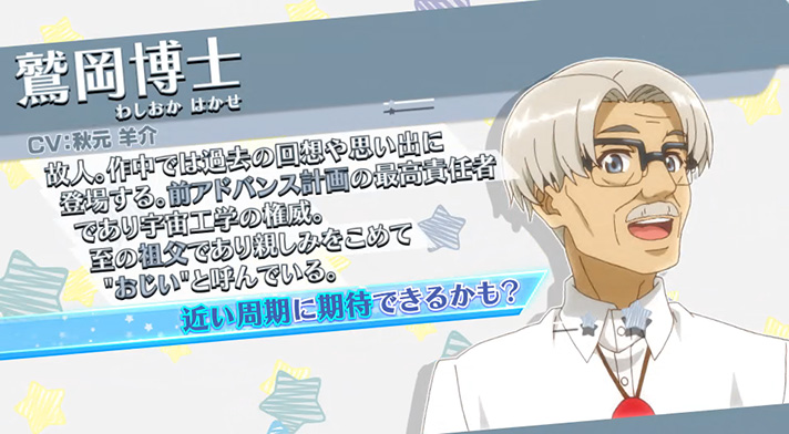 プリズムナナ　ペカルのキャラ紹介　鷲岡博士