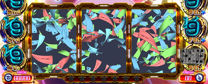 プリズムナナ　フリーズ告知モード　リール前短冊