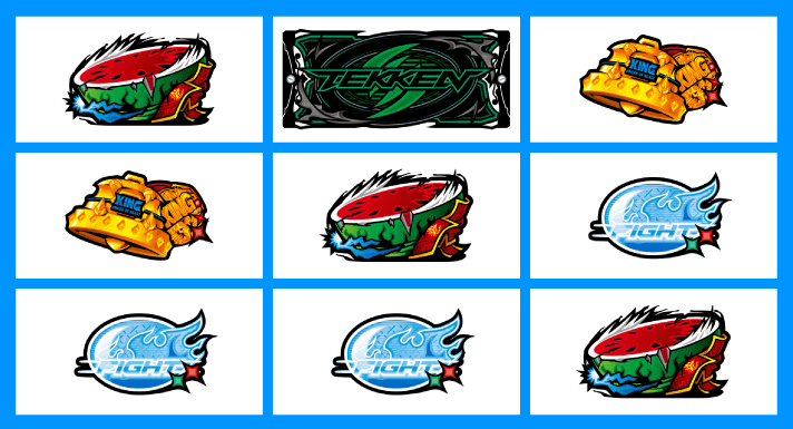 スマスロ鉄拳6 スイカ 右斜め揃い