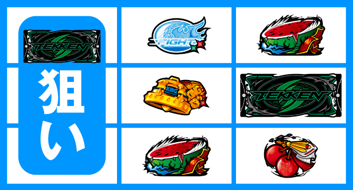 スマスロ鉄拳6　打ち方　中段ベル停止時