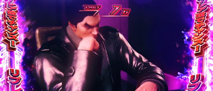 スマスロ鉄拳6　一八チャレンジ　消化中の抽選　消化画面　一八