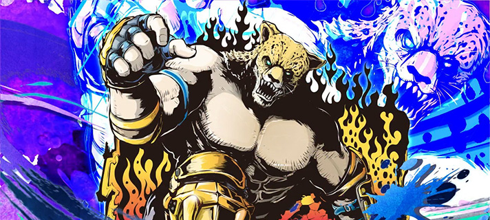 スマスロ鉄拳6　初当たりBIGボーナス・AT終了画面　キング