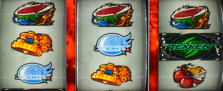 スマスロ鉄拳6　スイカ成立　上段スイカ揃い