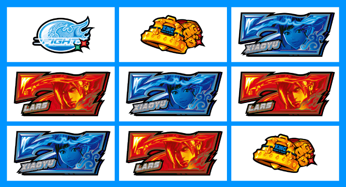 スマスロ鉄拳6　2連7狙い時の停止形　青7　右上がり青7揃い