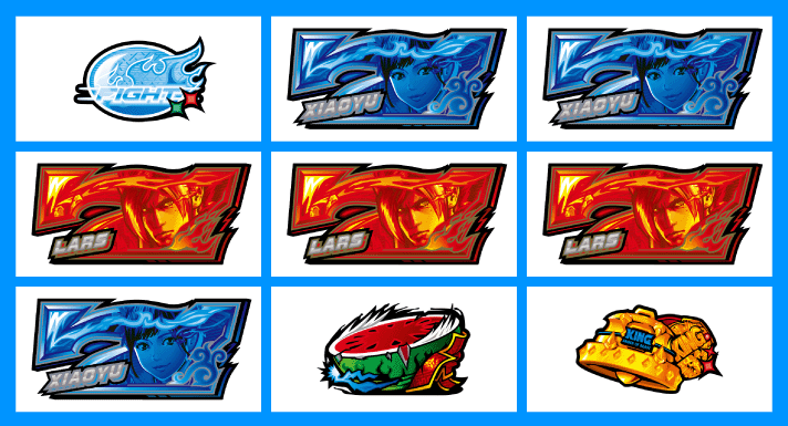 スマスロ鉄拳6　2連7狙い時の停止形　赤7　中段赤7揃い