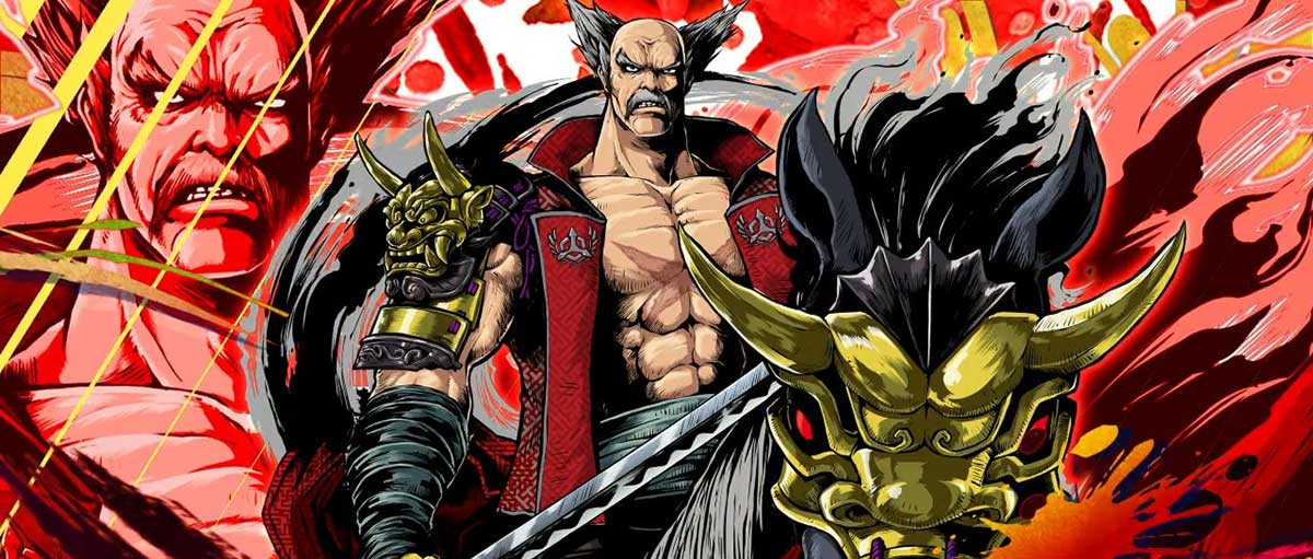 スマスロ鉄拳6　初当たりBIGボーナス・AT終了画面　平八（赤）