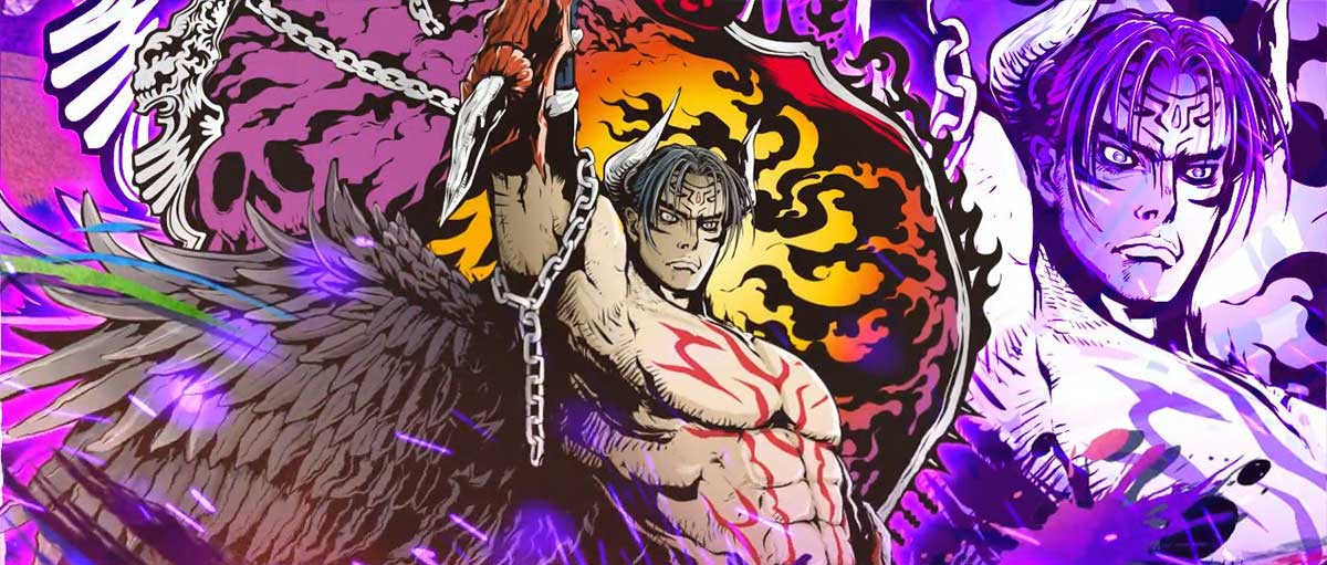 スマスロ鉄拳6　初当たりBIGボーナス・AT終了画面　デビル仁