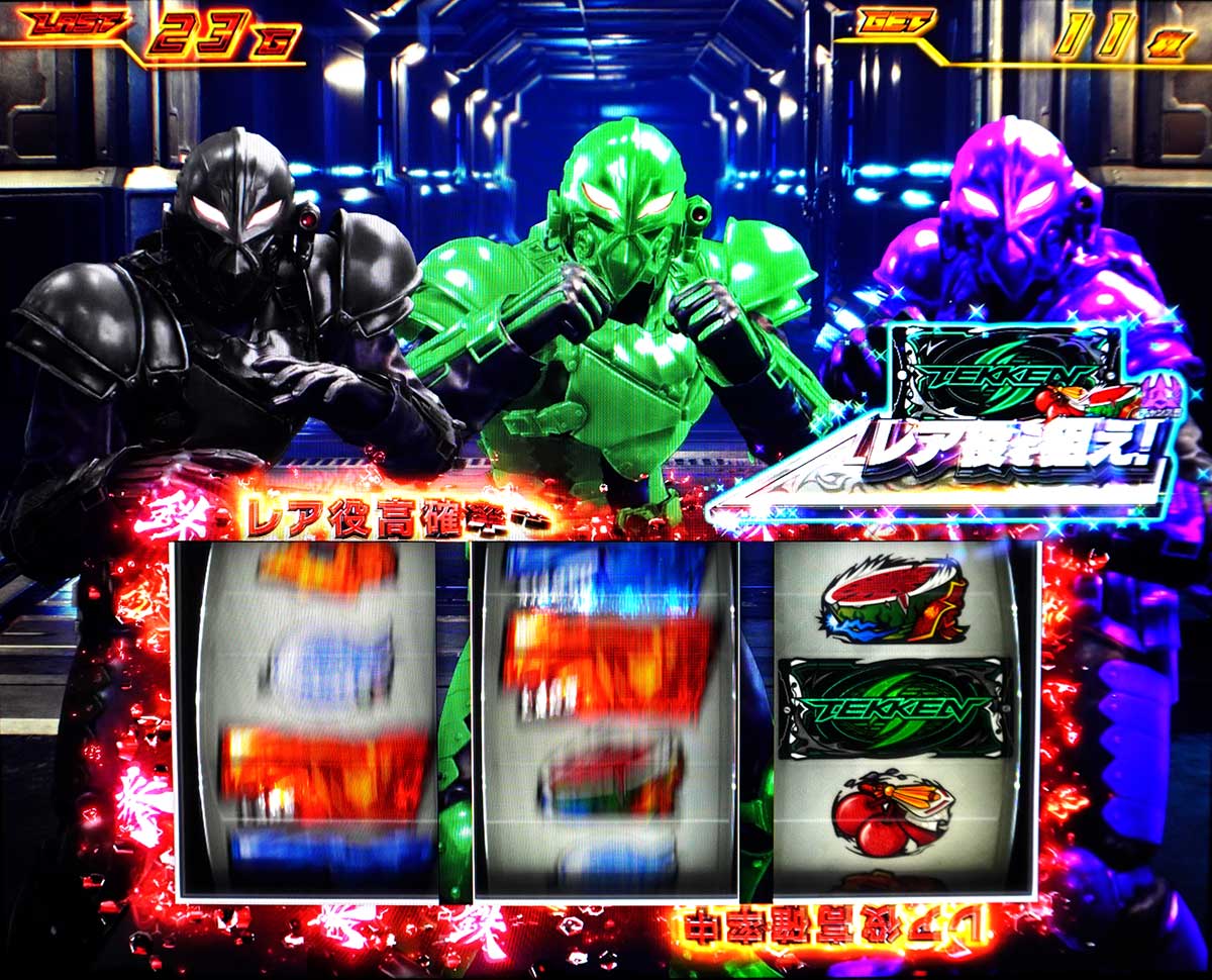 スマスロ鉄拳6　鉄拳ブースト　CZ中・AT中の鉄拳ブースト中