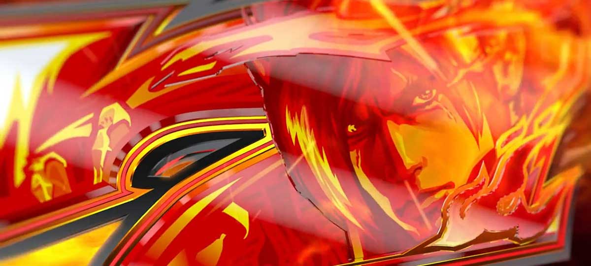 スマスロ鉄拳6　赤7ボーナス　告知画面