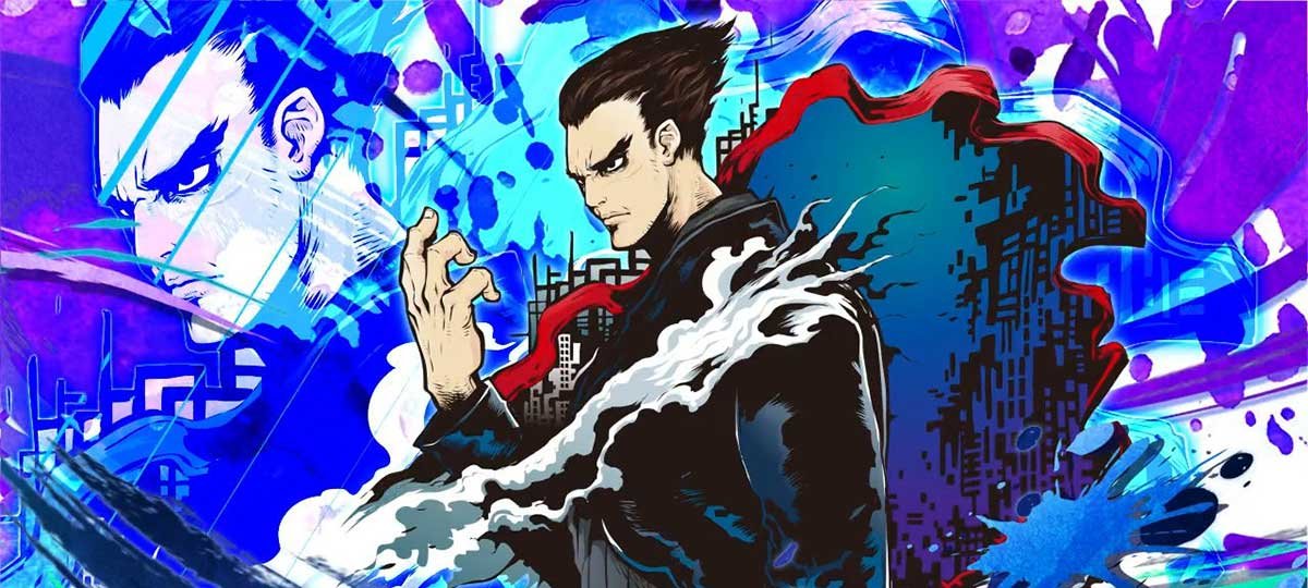 スマスロ鉄拳6　初当たりボーナス・AT終了画面　一八　青背景