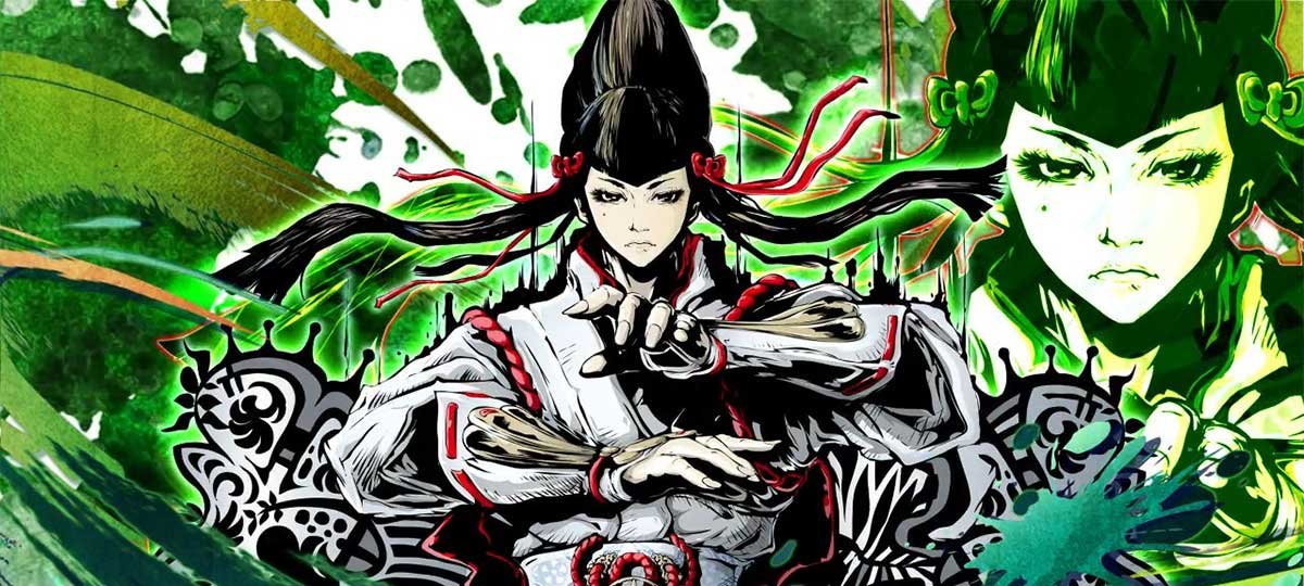 スマスロ鉄拳6　初当たりボーナス・AT終了画面　一美　緑背景