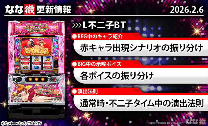 L不二子BT　更新情報　TOP画像