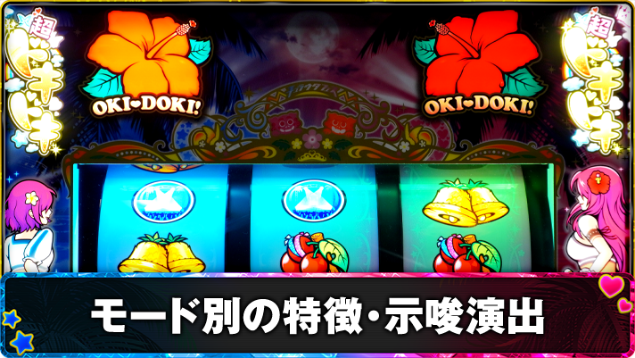 スマスロ 沖ドキ!DUO アンコール モードの種類・示唆演出 TOP画像