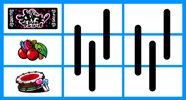 スマスロ 沖ドキ！DUO アンコール　停止形　中段チェリー