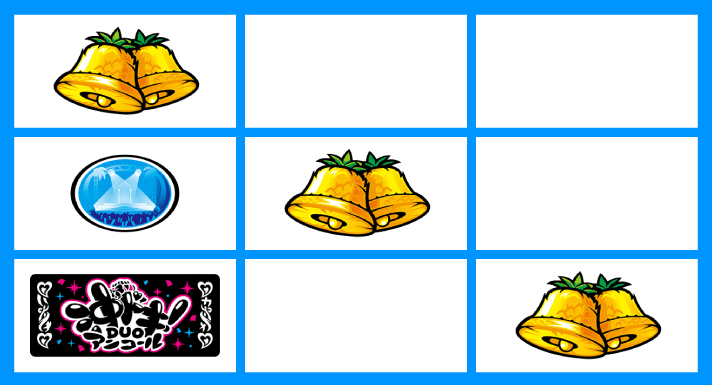 スマスロ 沖ドキ！DUO アンコール　停止形　右下がりベル