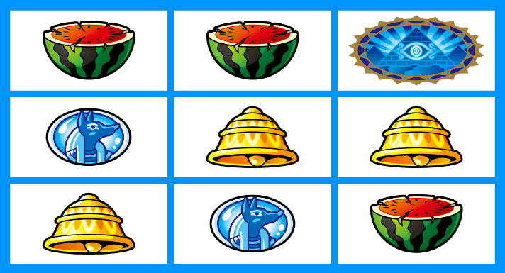 スマスロ 秘宝伝　各小役の停止形　チャンス目　4枚払い出し