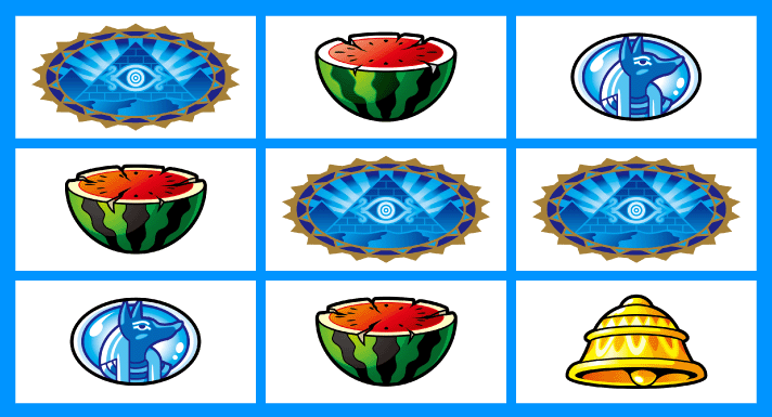 スマスロ 秘宝伝　各小役の停止形　チャンス目　4枚払い出し