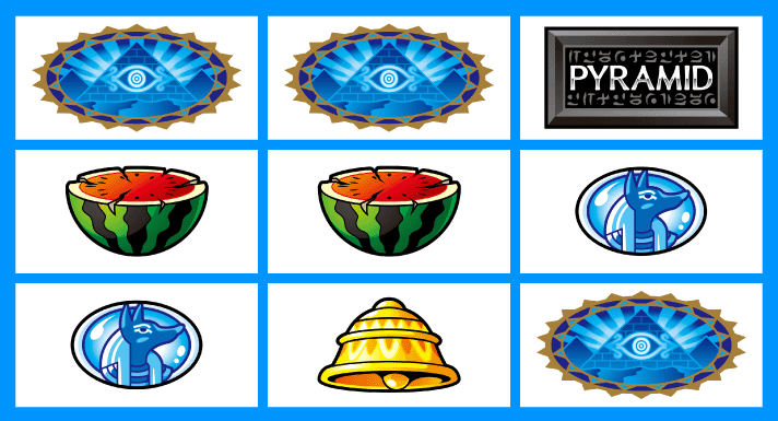 スマスロ 秘宝伝　各小役の停止形　チャンス目　4枚払い出し