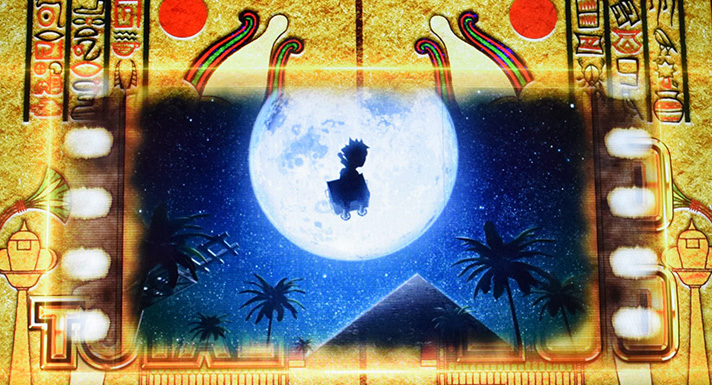 スマスロ 秘宝伝　BIGボーナス終了画面（一枚絵）　満月