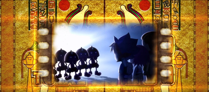 スマスロ 秘宝伝　BIGボーナス終了画面　ベカン子との遭遇