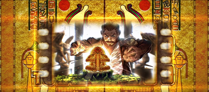 スマスロ 秘宝伝　BIG終了画面 「ダンディ・ジョーンズ (ベロベロ大魔神)」