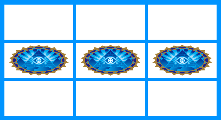 スマスロ 秘宝伝 強チャンス目停止形 中段ピラミッド揃い