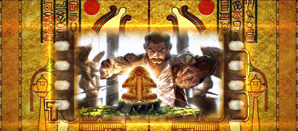 スマスロ 秘宝伝　BIG終了画面 「ダンディ・ジョーンズ (ベロベロ大魔神)」